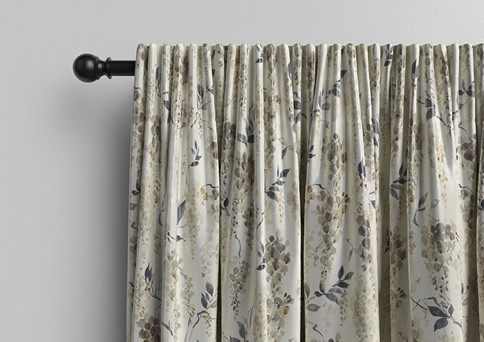 Wisteria Silk, Grey - Made to Measure Curtains - Image 10